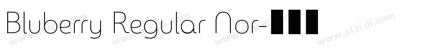 Bluberry Regular Nor字体转换